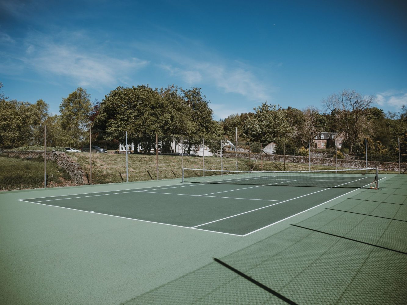 Tennis court Lauder Scottish Borders